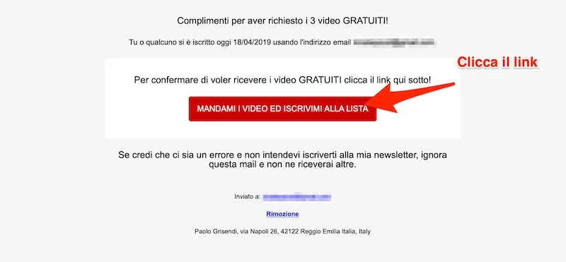 CliccaLinkIscrizione