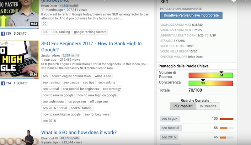 TUTORIAL VIDIQ - Analisi della concorrenza