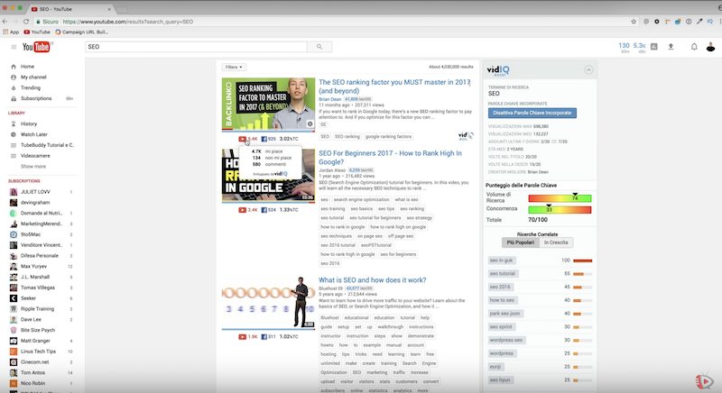 TUTORIAL VIDIQ - Analisi della concorrenza