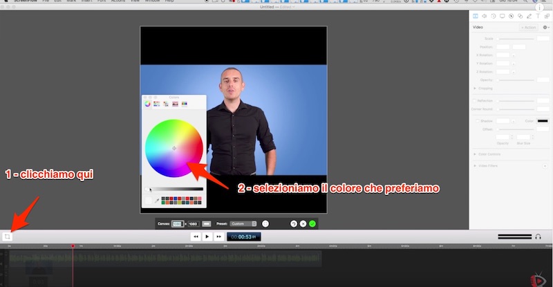 Come realizzare Video Quadrati per Facebook con Screenflow